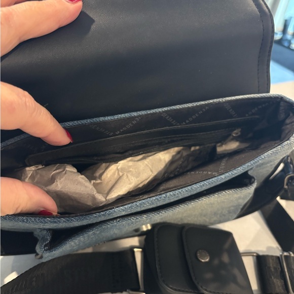 Steve Madden Denim and Black Crossbody Bag - Picture 4 of 7